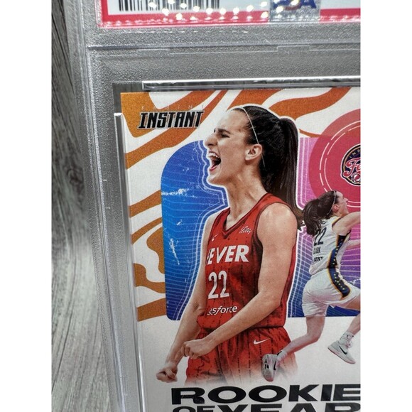 2024-25 Panini Instant WNBA - Caitlin Clark Rookie of the Year #CCRLY-A PSA 9 - Picture 4 of 10